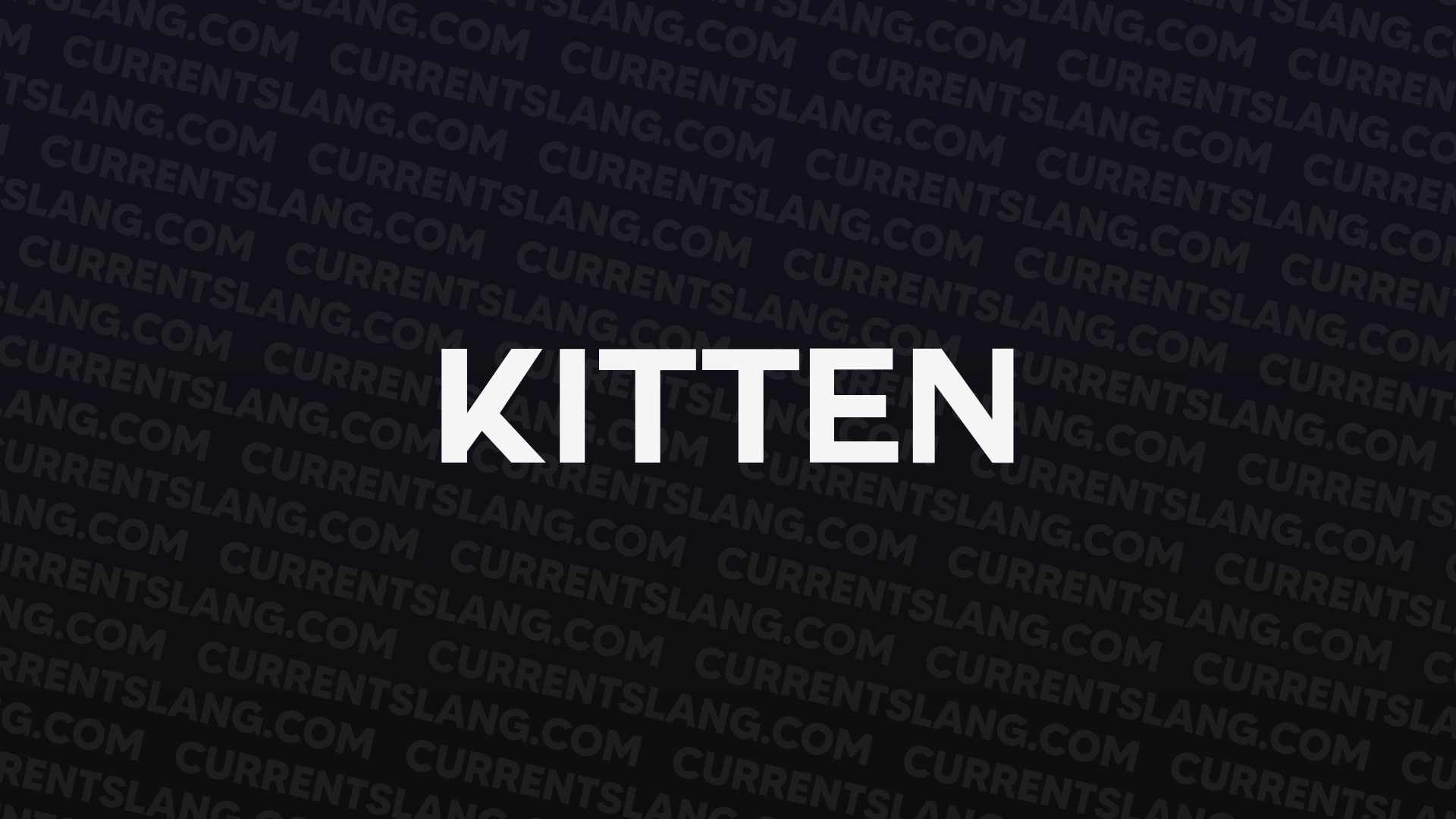 title image for Kitten