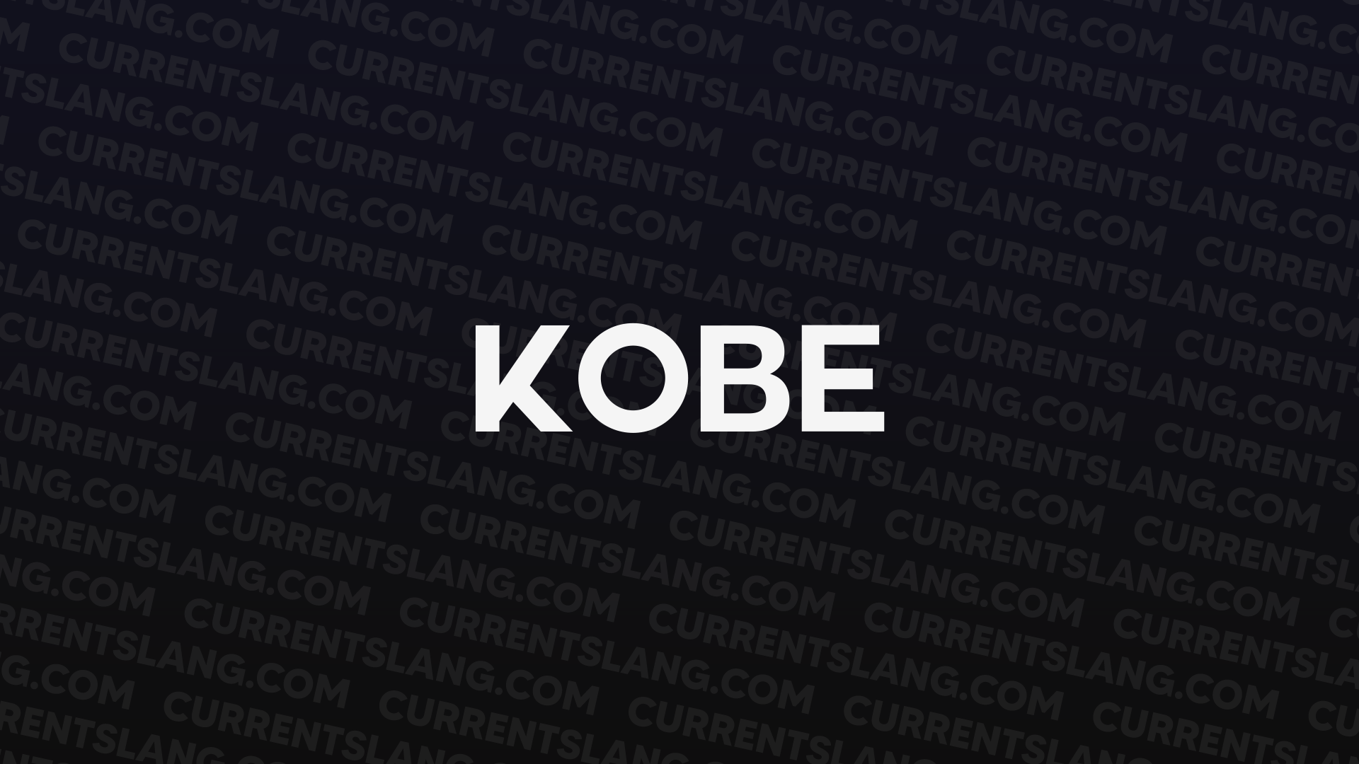 title image for Kobe