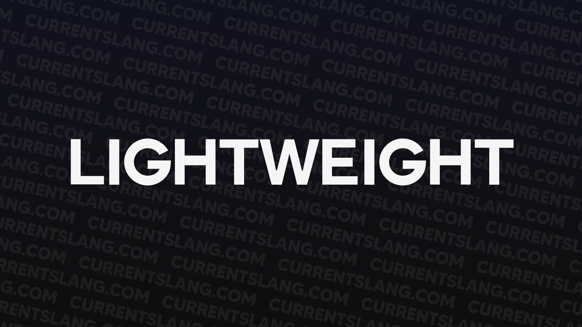 title image for lightweight