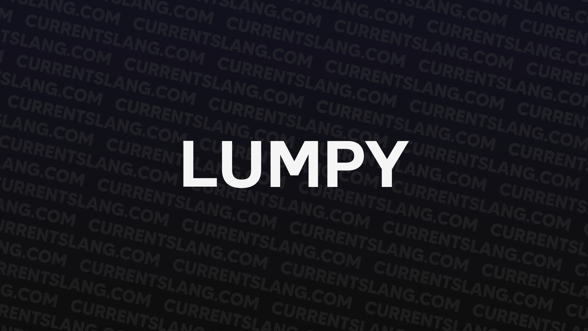 title image for Lumpy