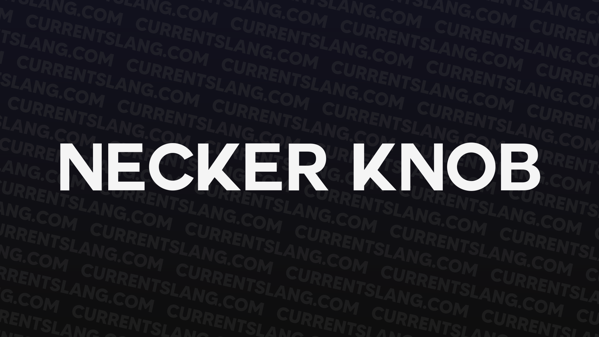 title image for Necker Knob
