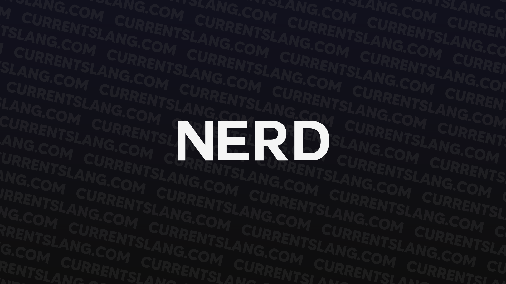 title image for Nerd