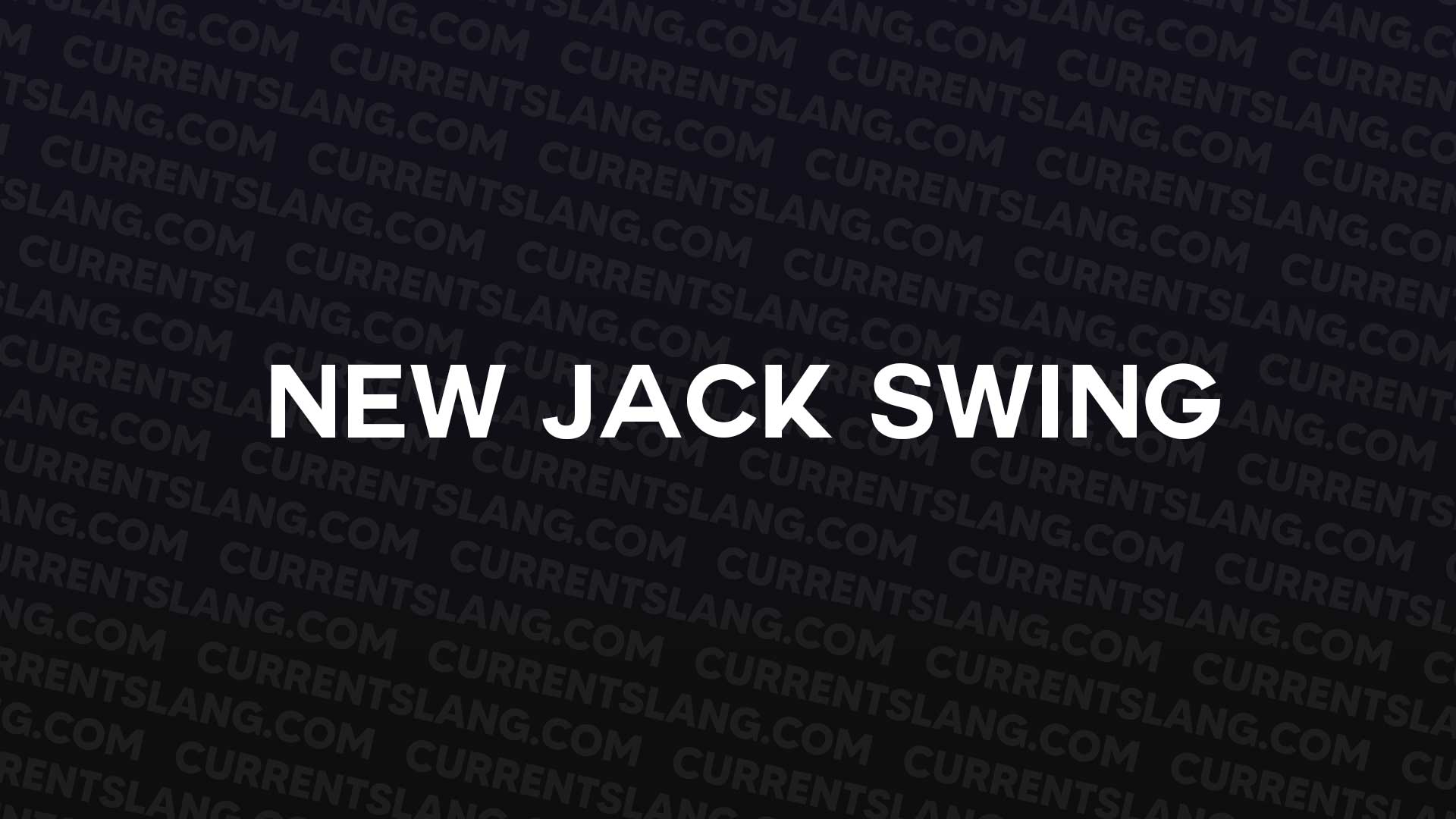 title image for New jack swing