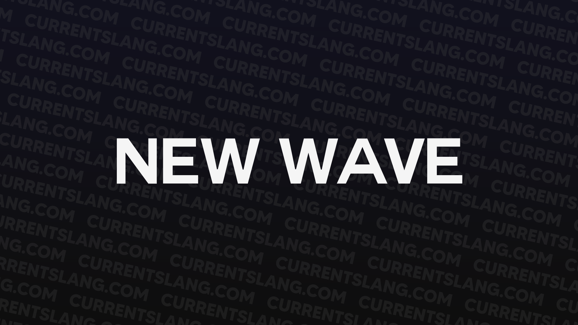 title image for New wave