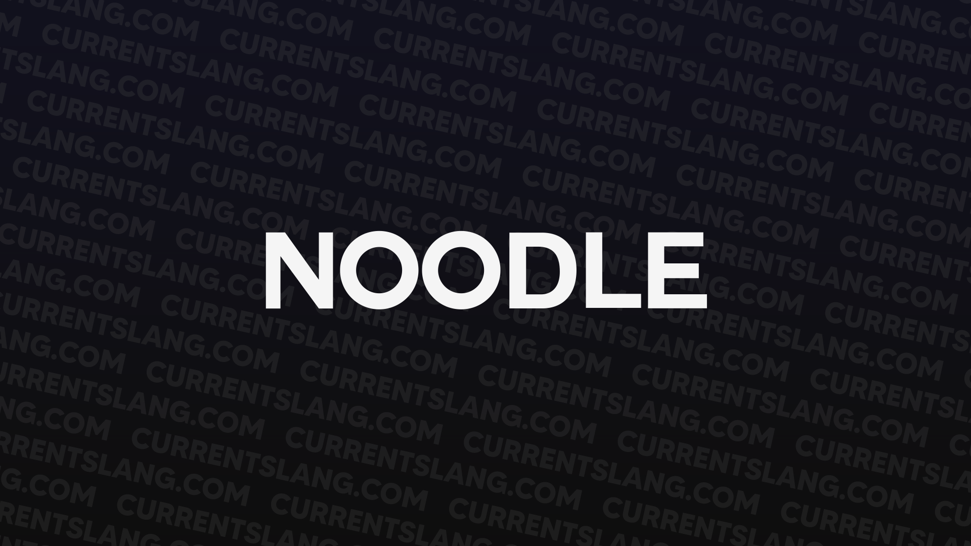 title image for noodle