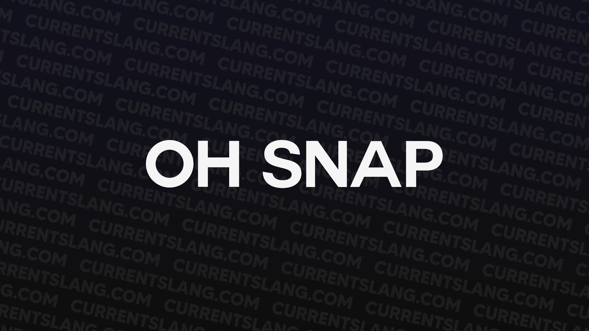 title image for Oh Snap
