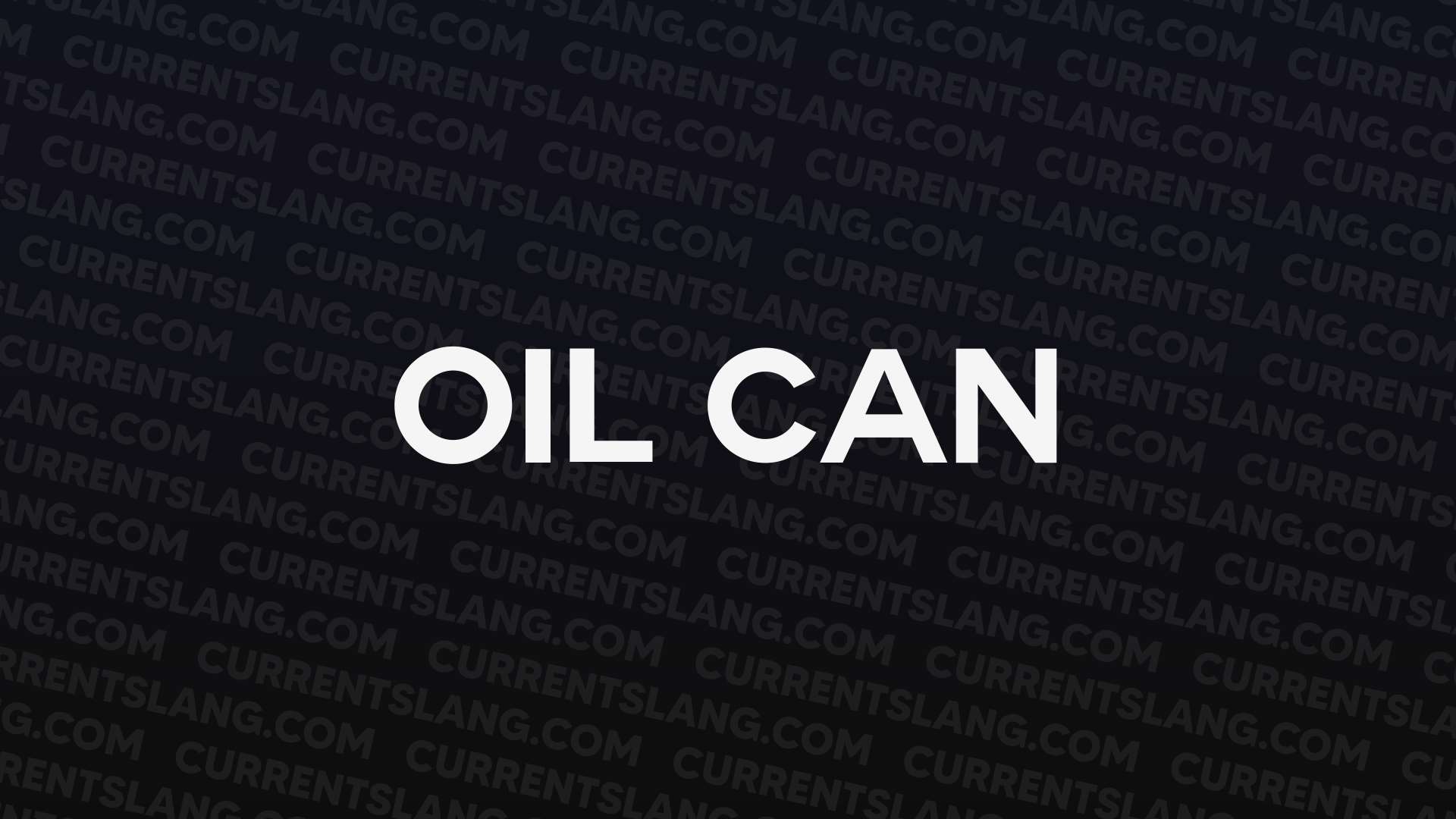 title image for oil can