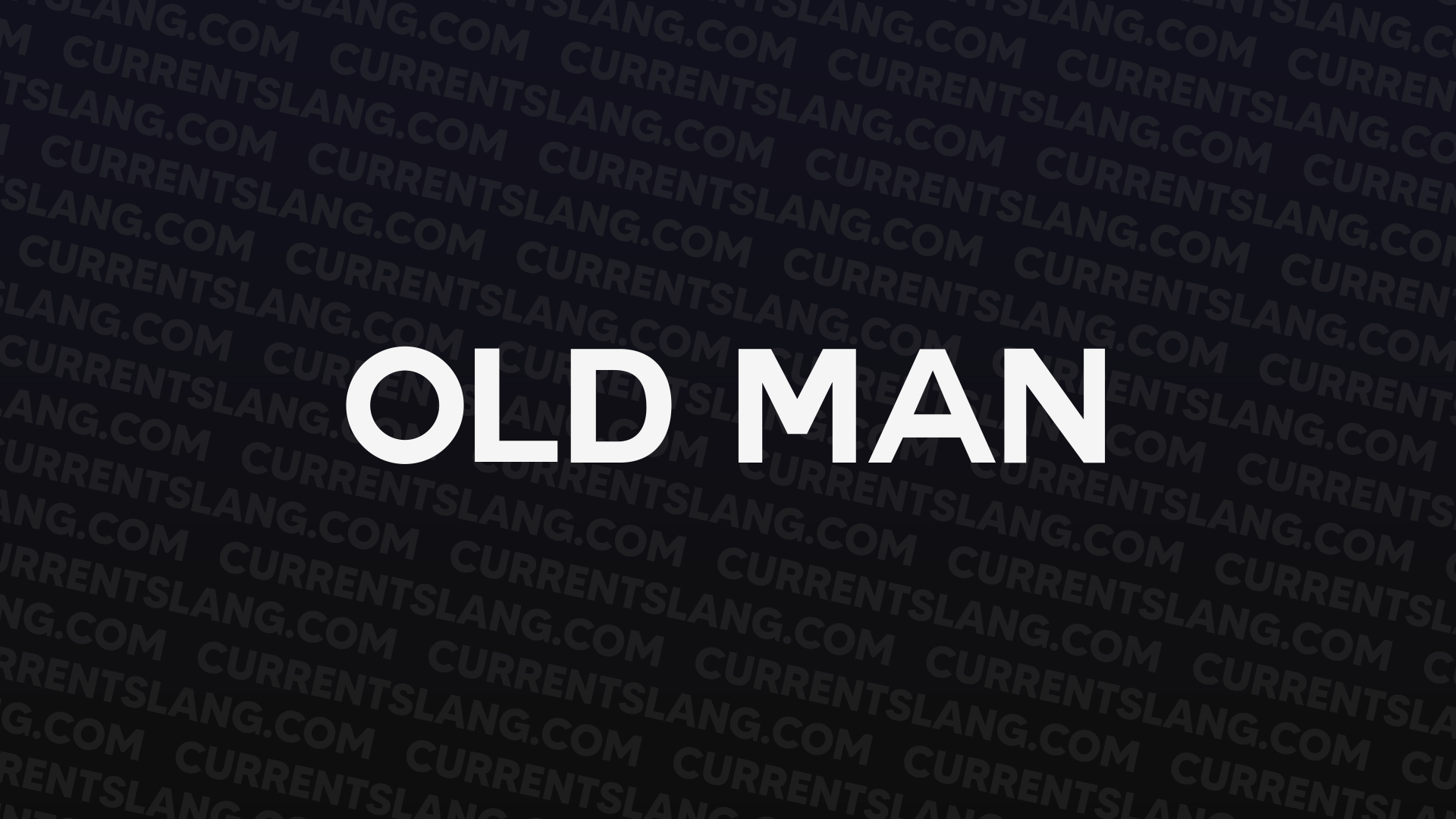 title image for old man
