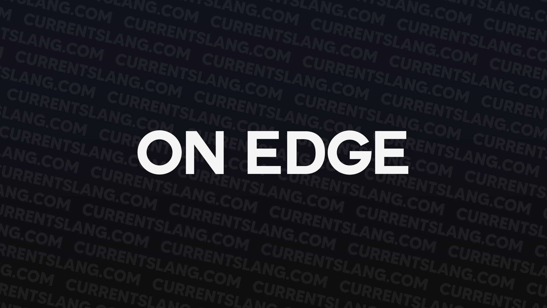 title image for on edge