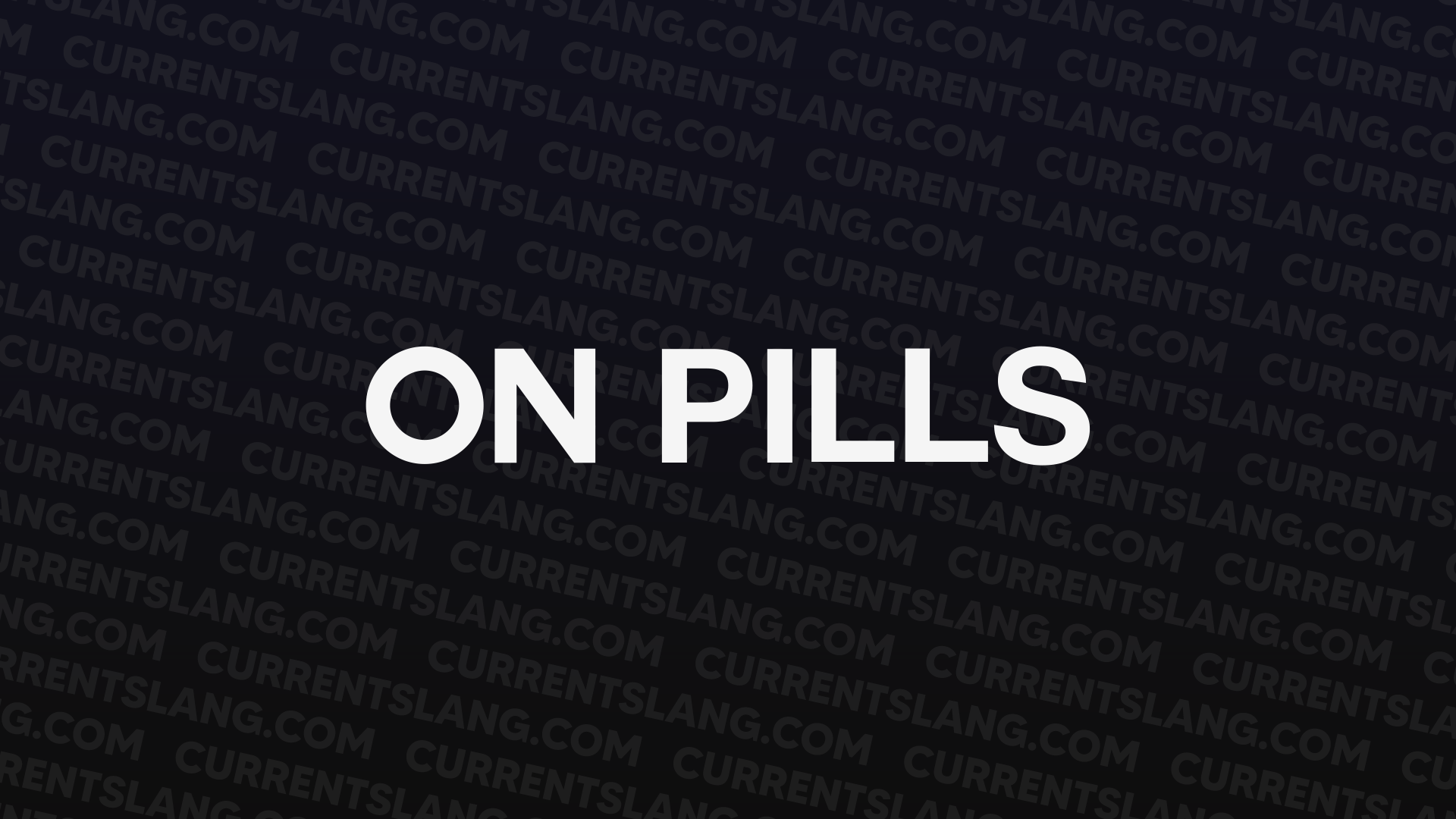 title image for On pills