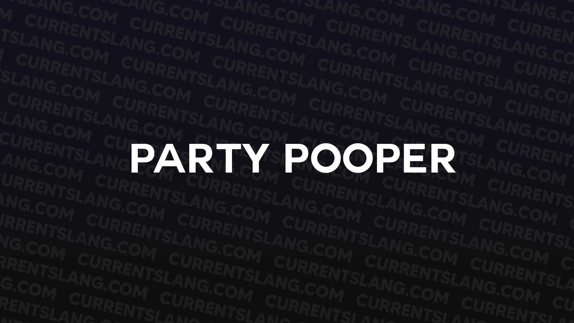 title image for Party pooper