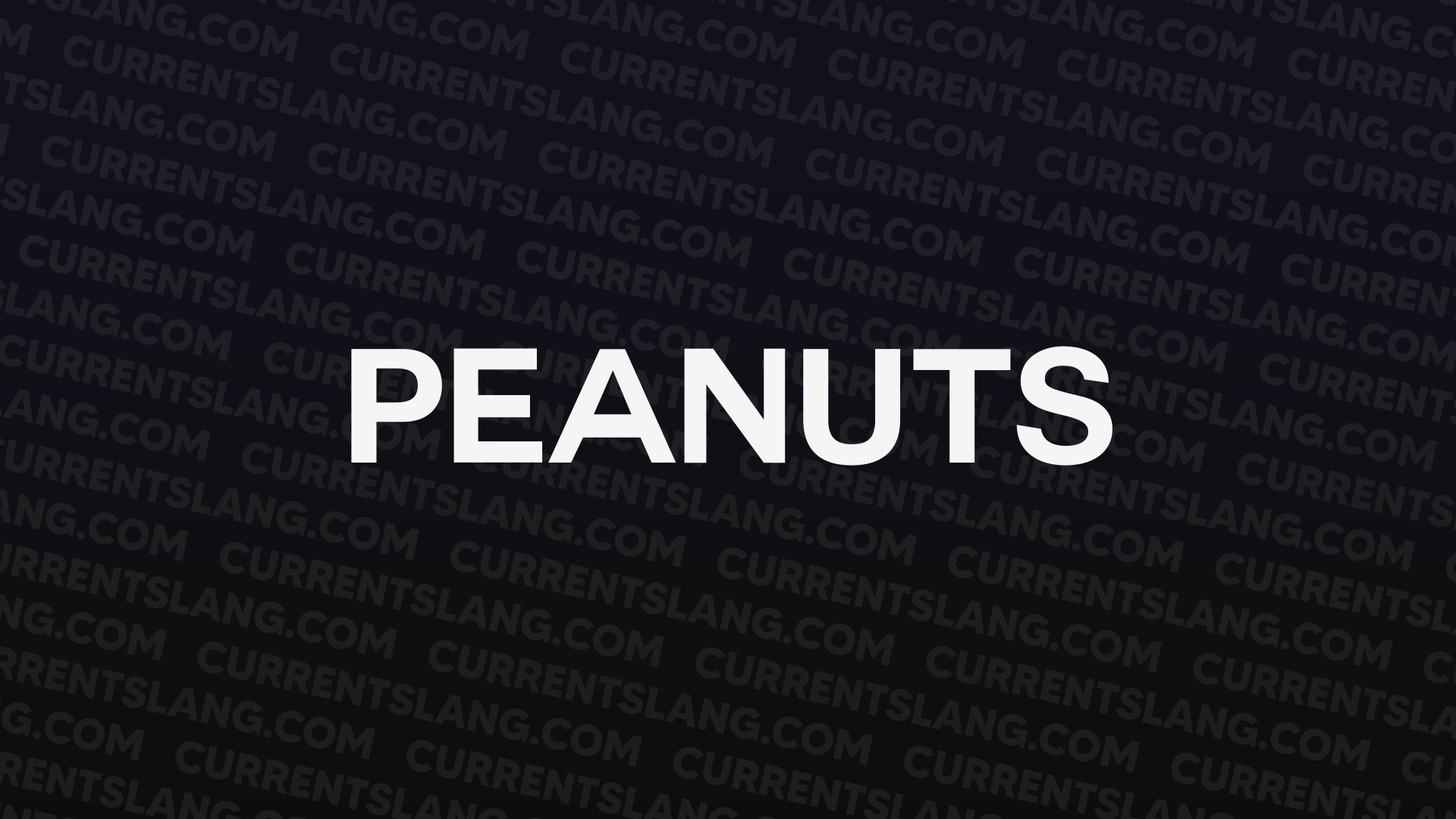 title image for peanuts