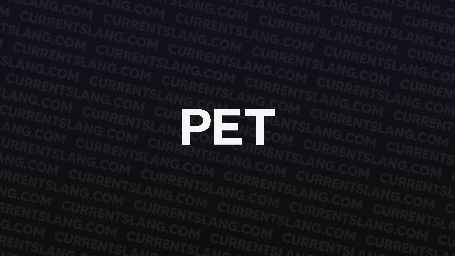 title image for pet
