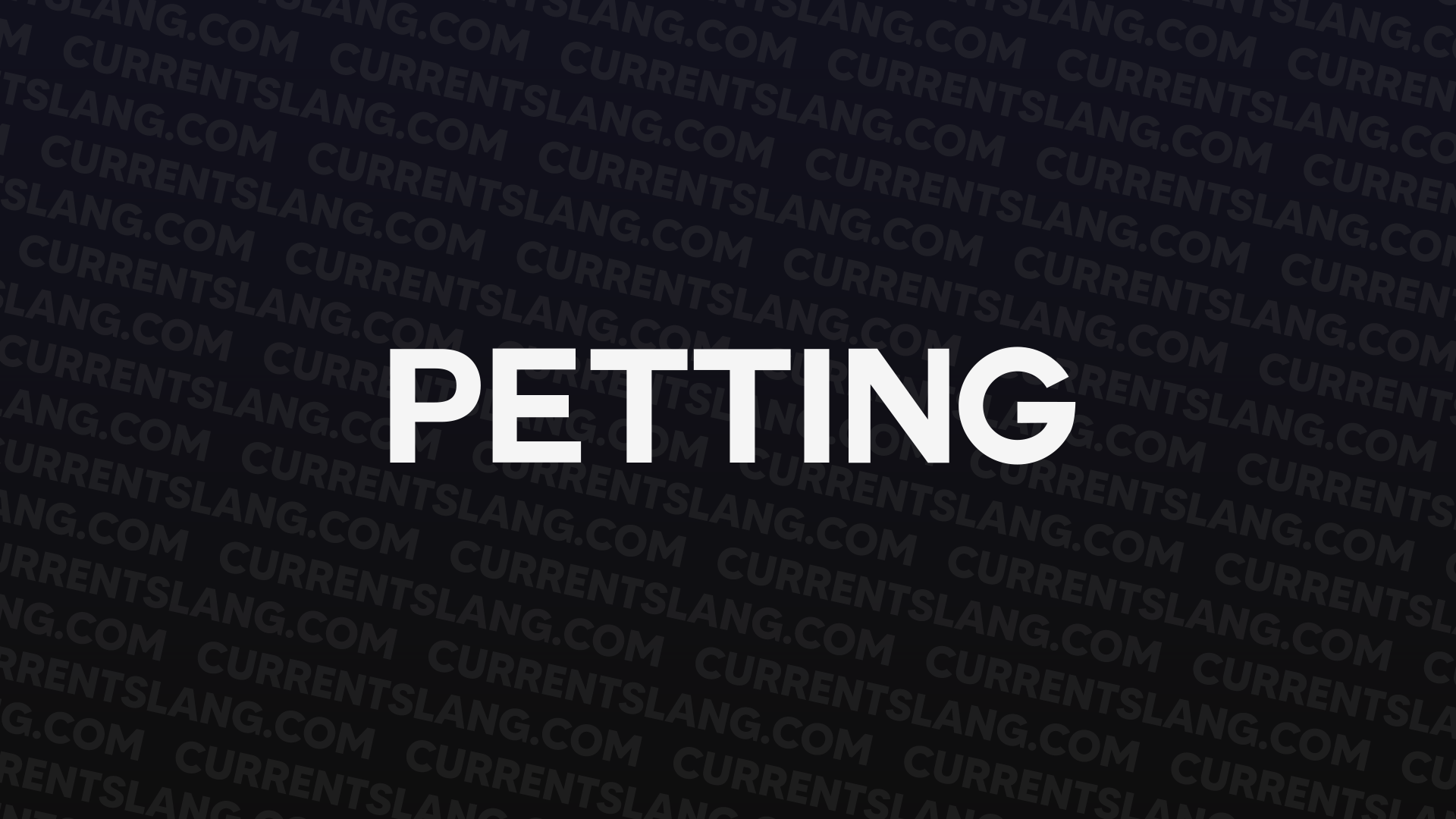 title image for Petting