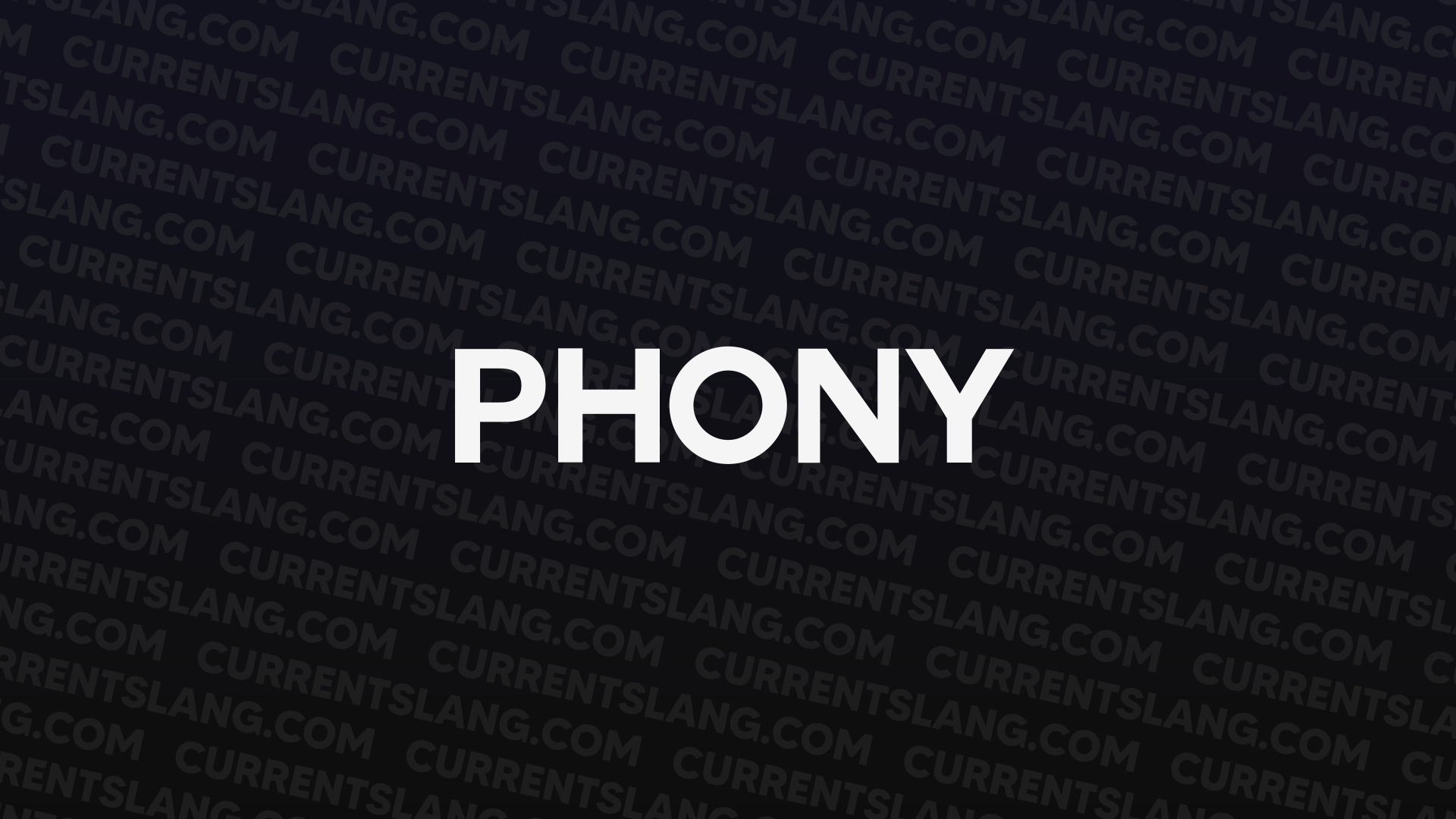 title image for Phony