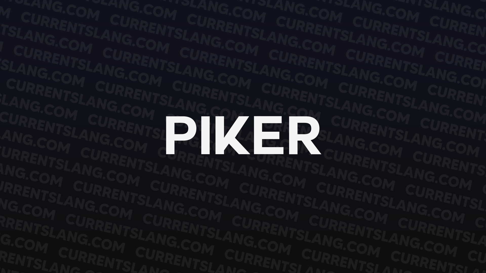 title image for piker