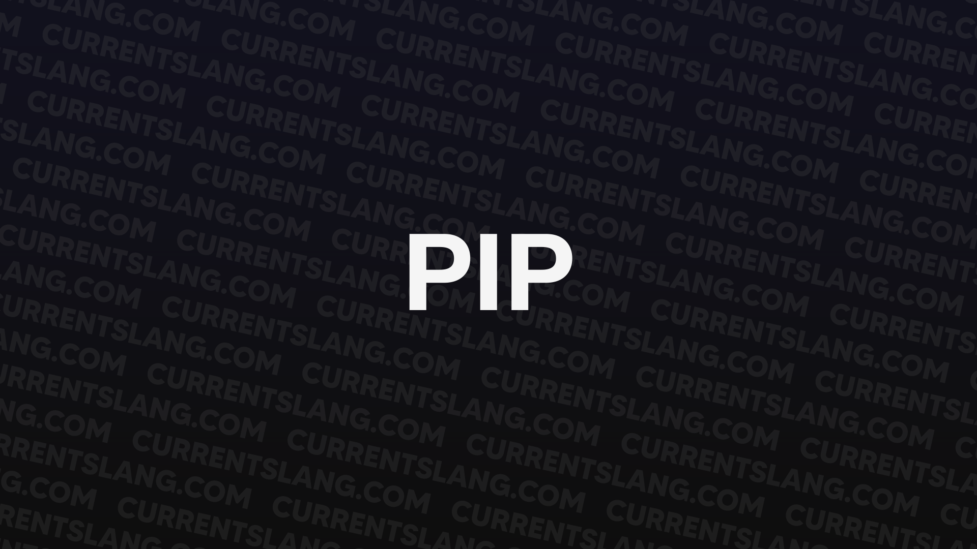 title image for pip