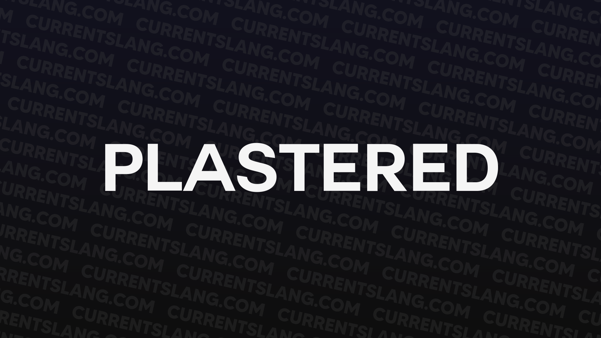 title image for plastered