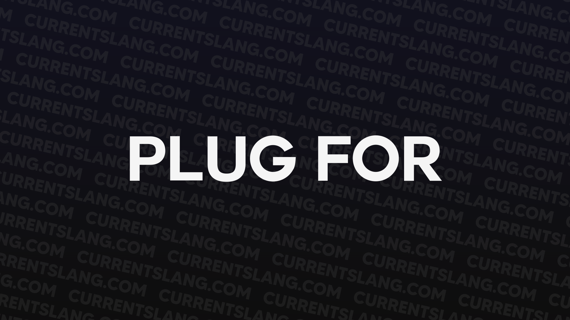title image for plug for