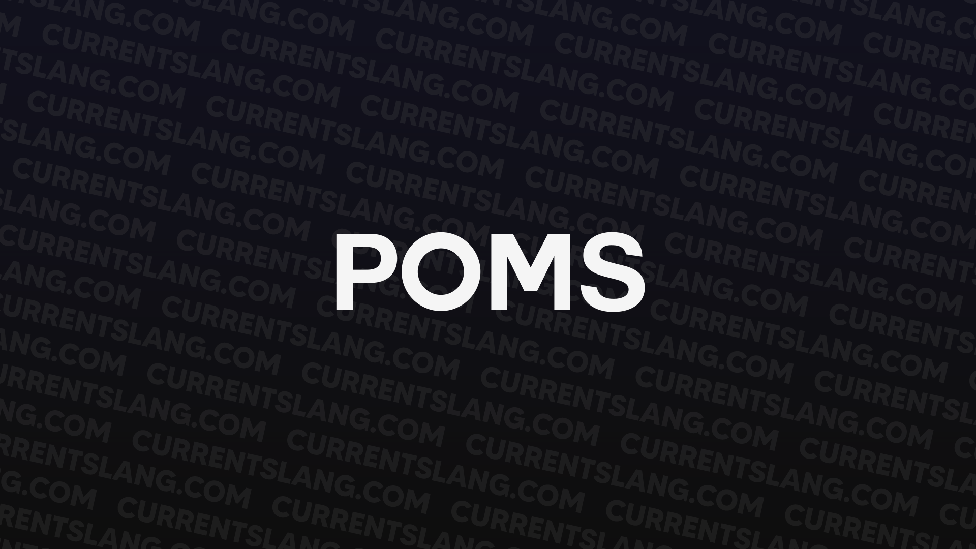 title image for POMS