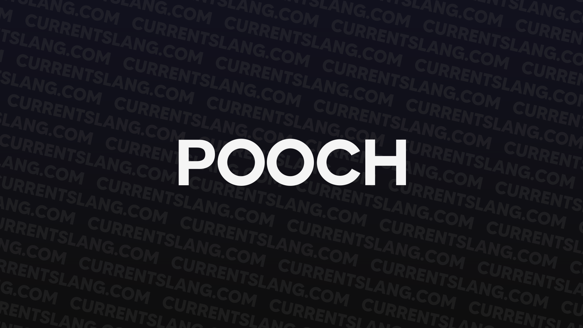 title image for pooch