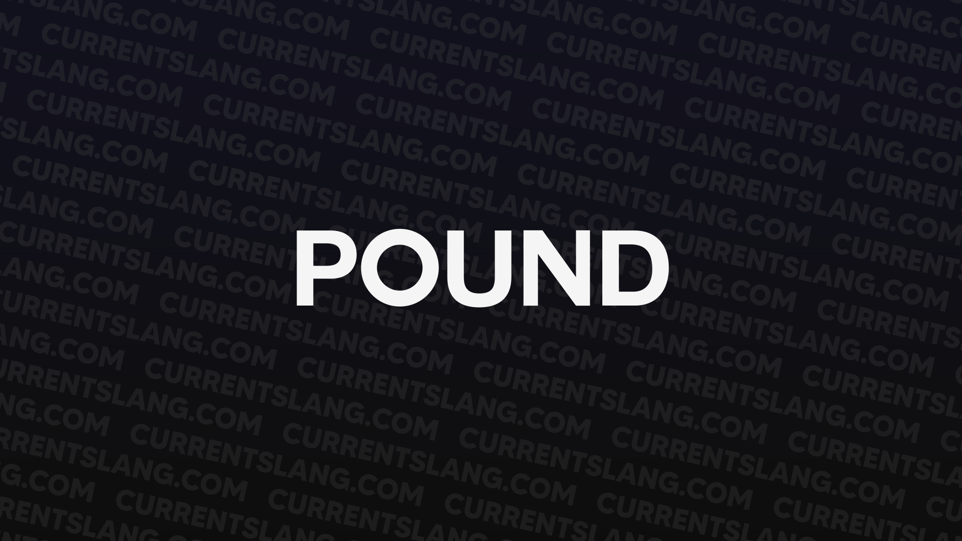title image for Pound