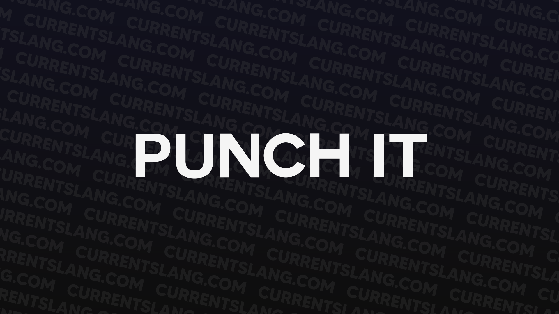 title image for Punch it