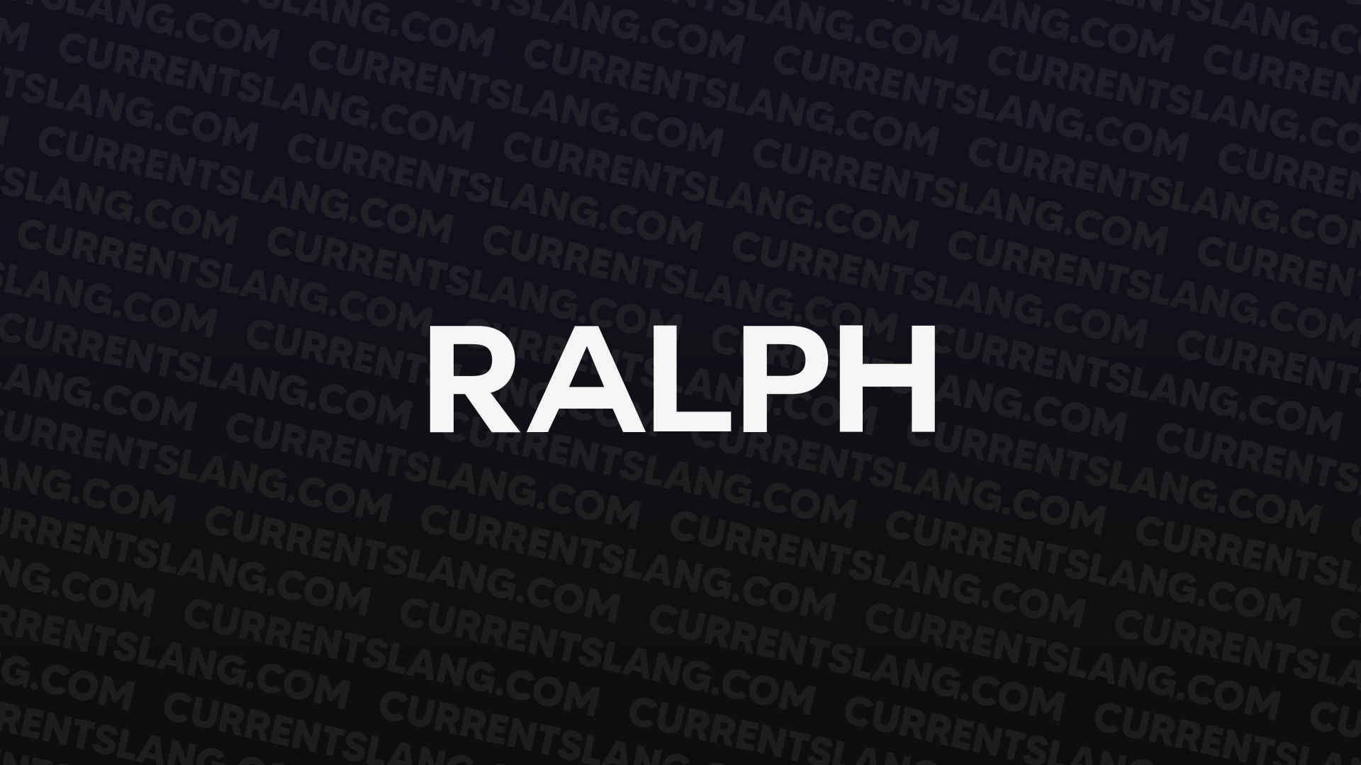 title image for Ralph