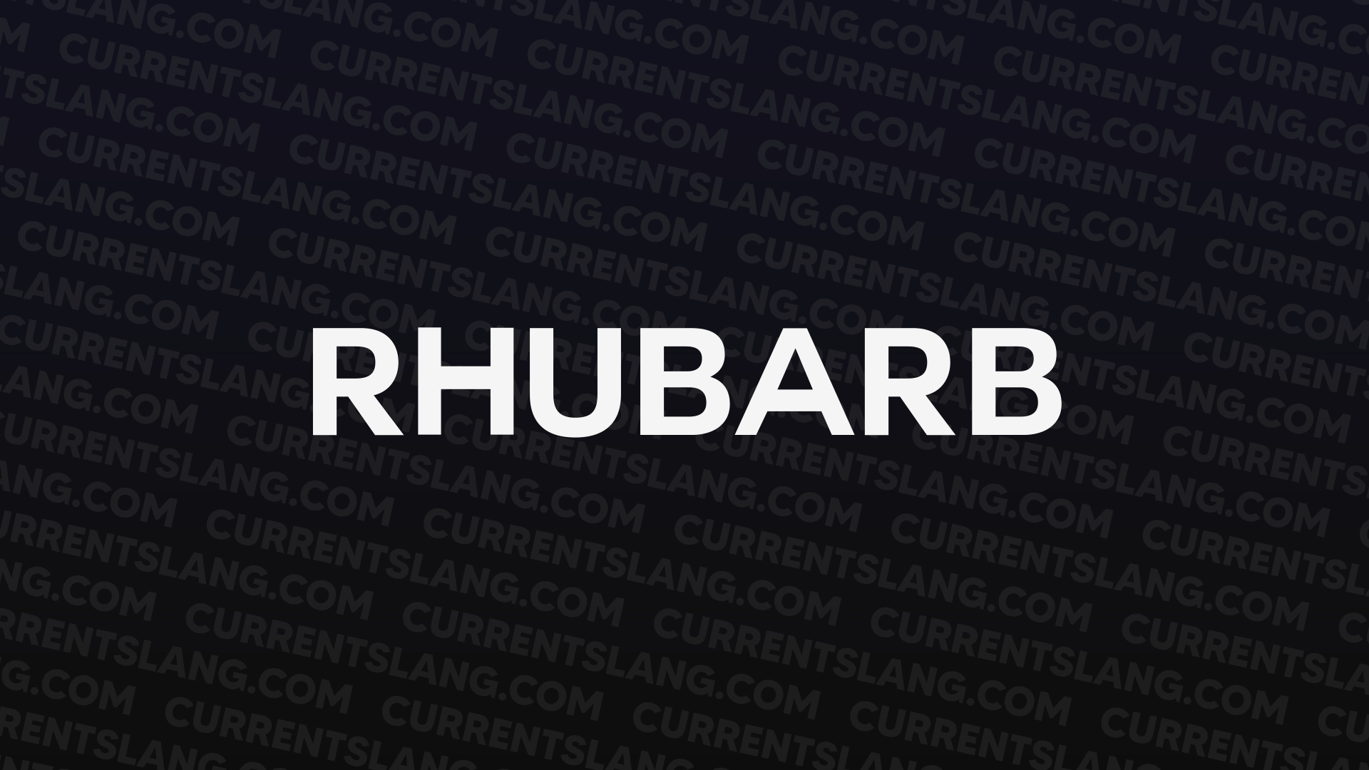 title image for Rhubarb