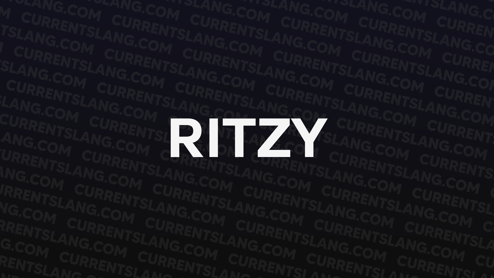 title image for ritzy