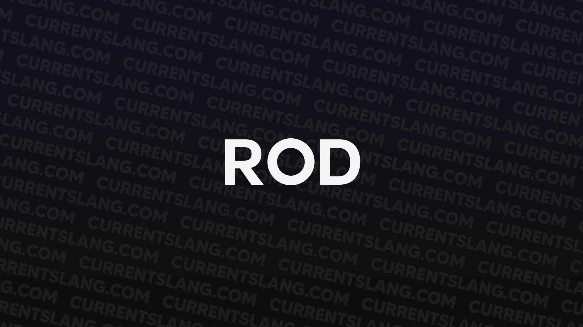 title image for Rod