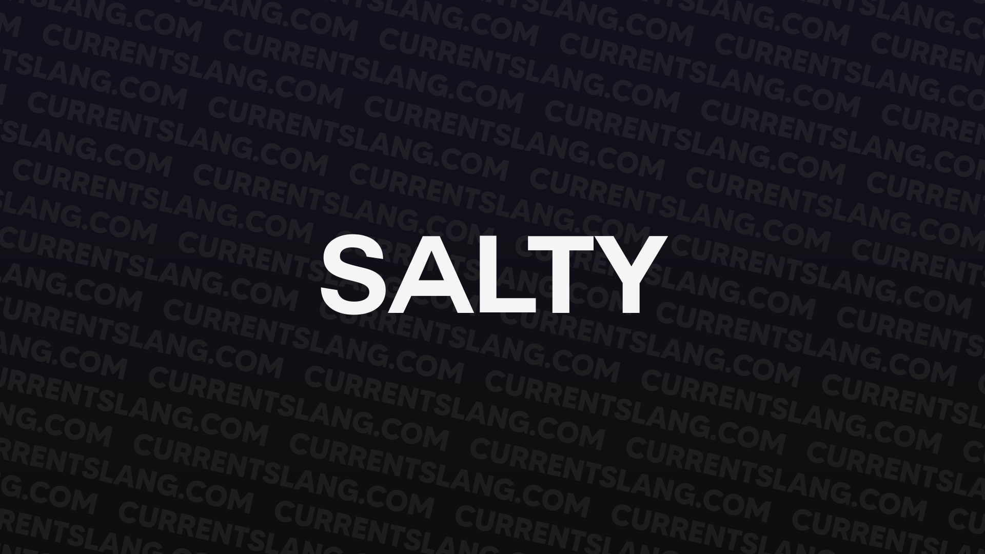 title image for Salty
