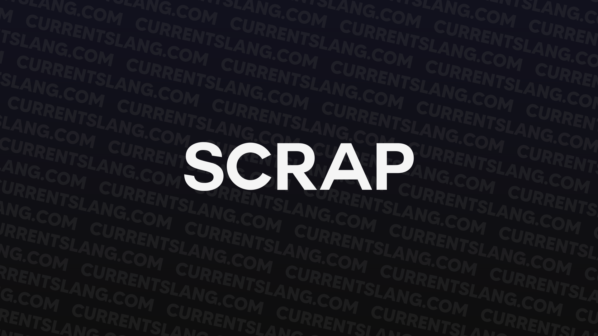 title image for scrap