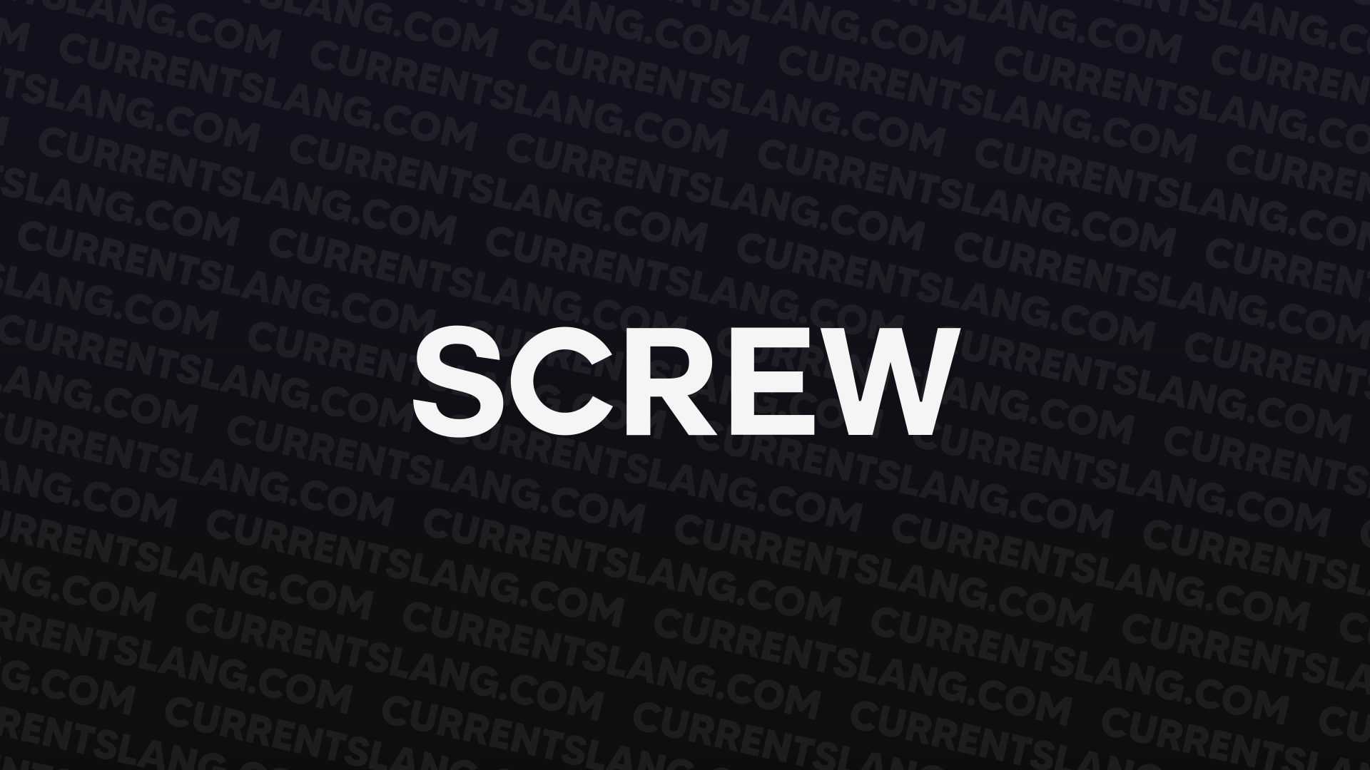 title image for screw
