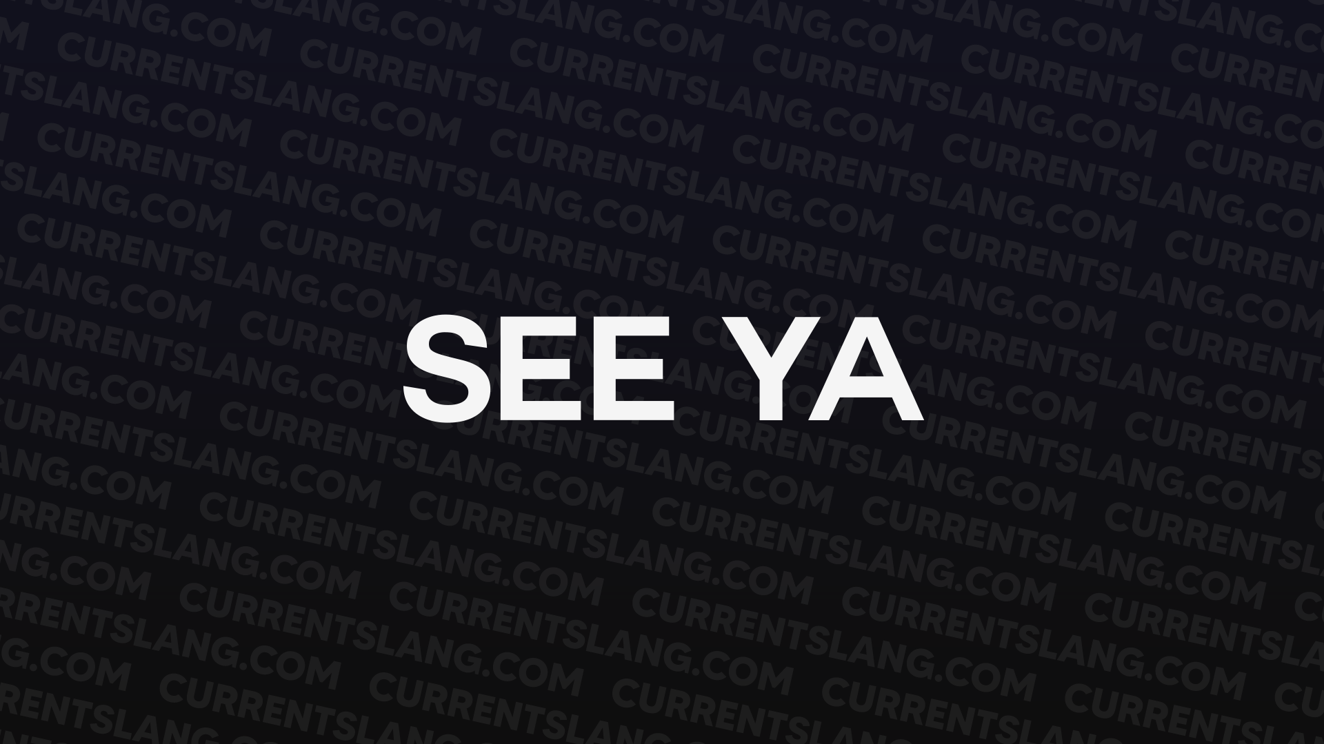 title image for See ya