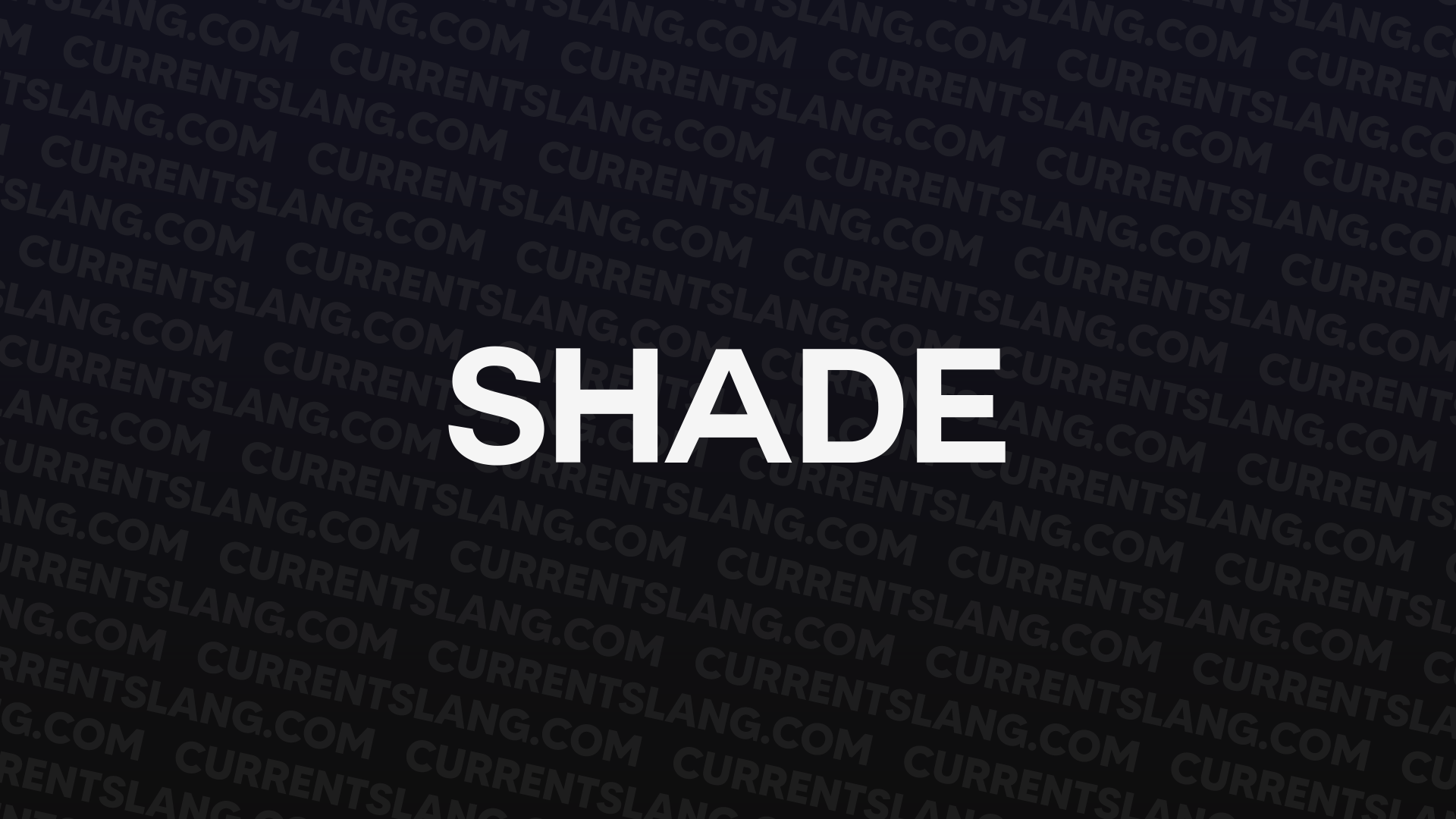 title image for Shade