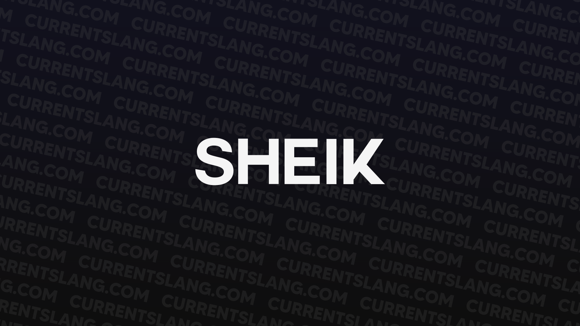 title image for sheik