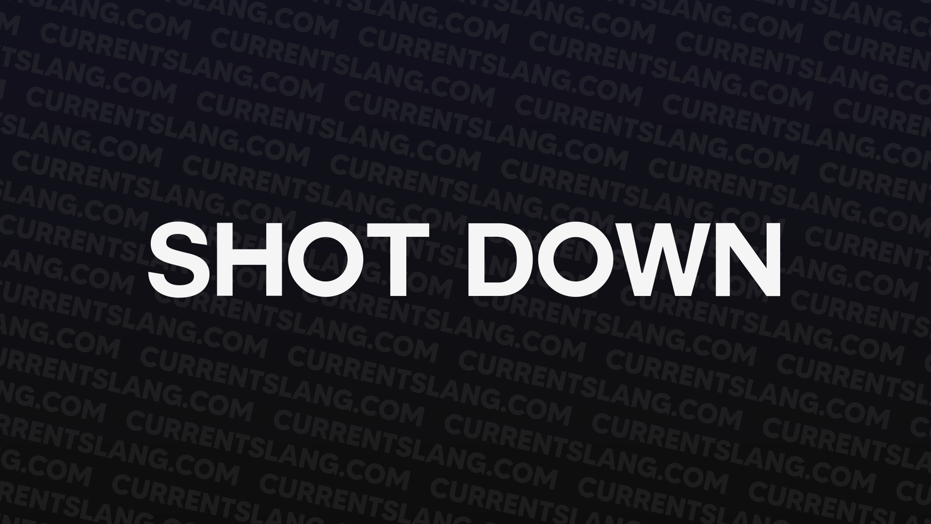 title image for Shot down