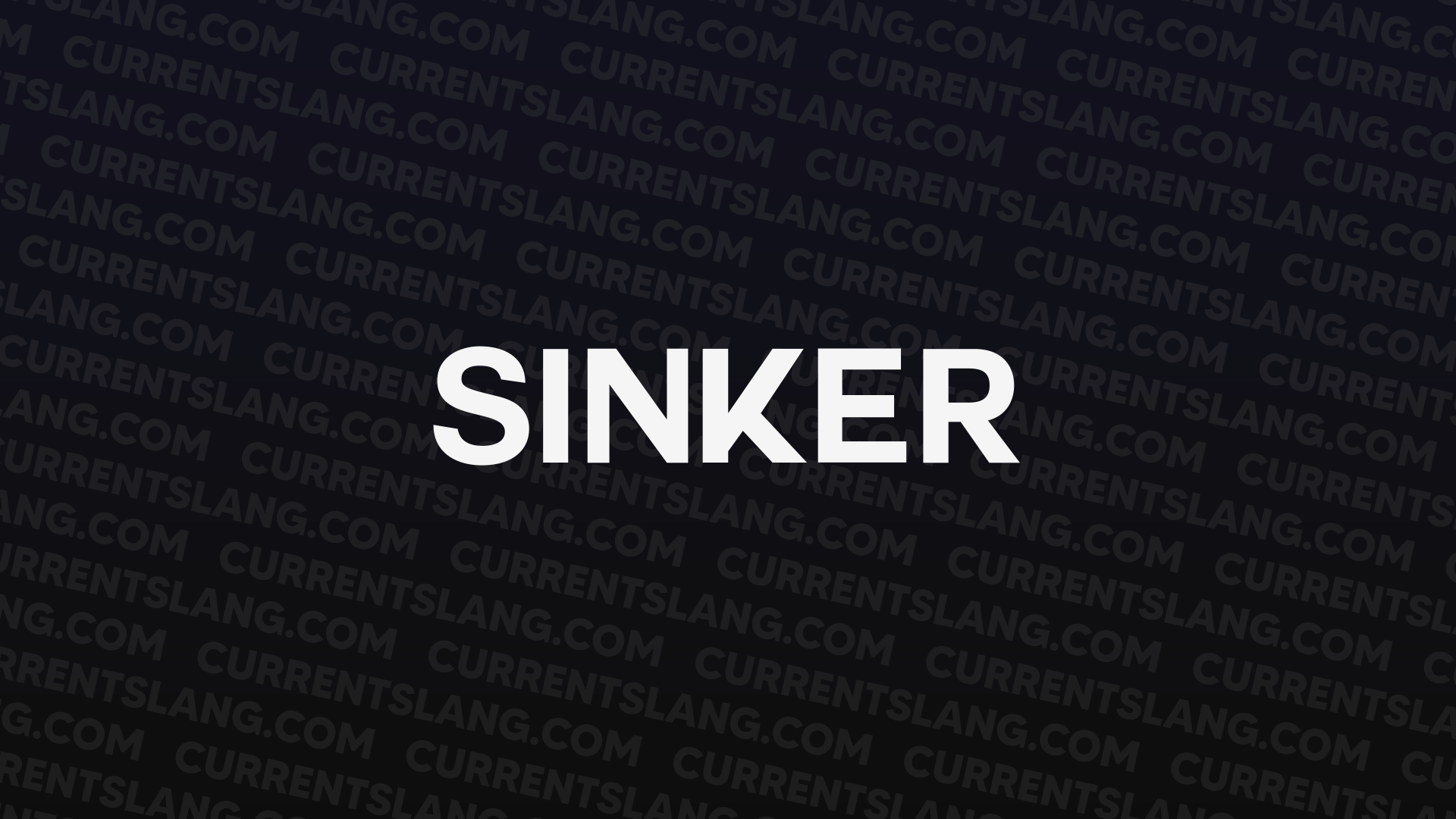 title image for sinker
