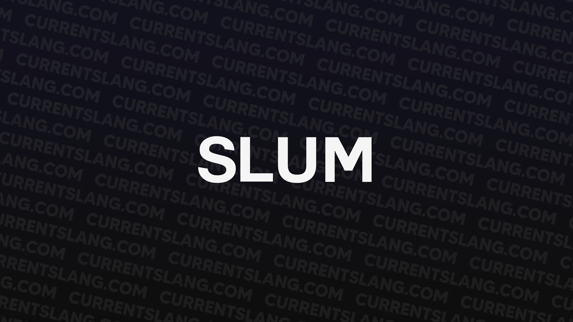 title image for slum