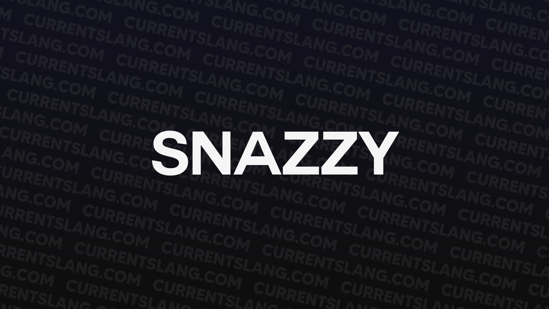 title image for snazzy