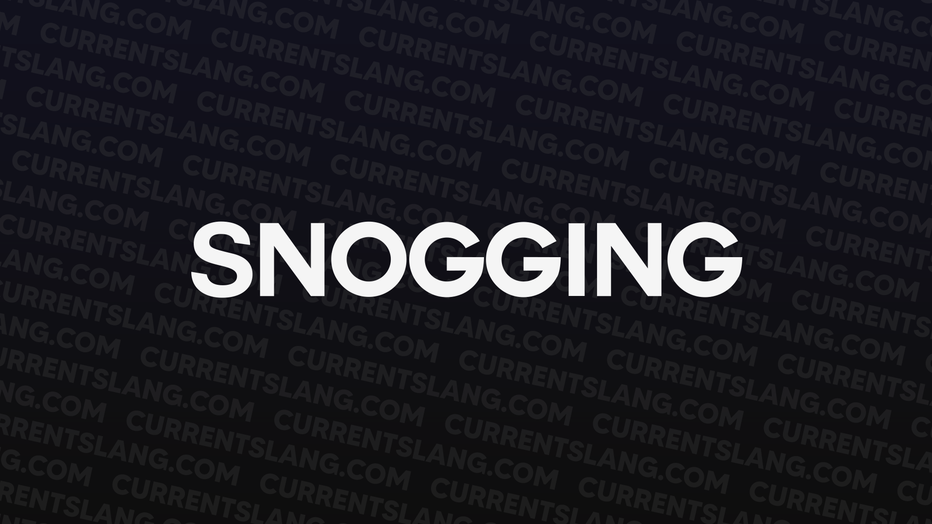 title image for Snogging