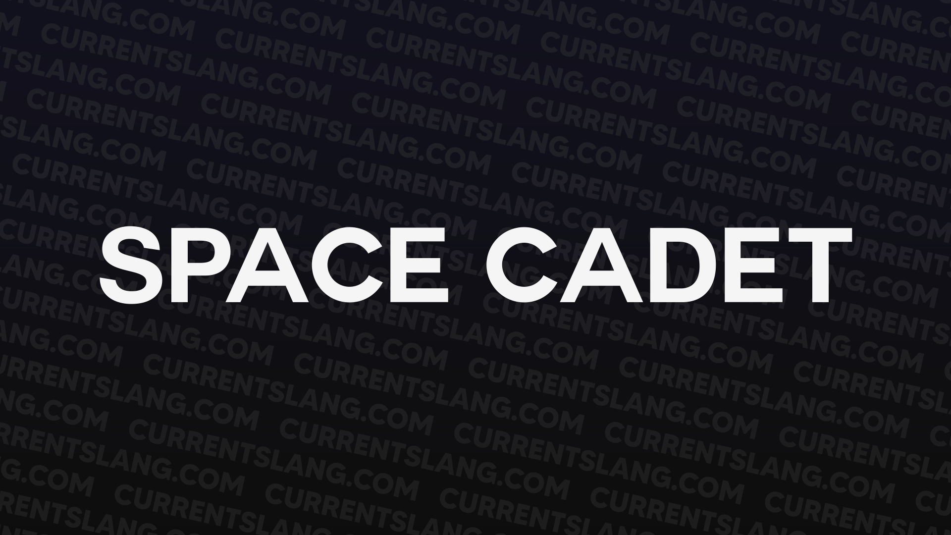 title image for Space cadet
