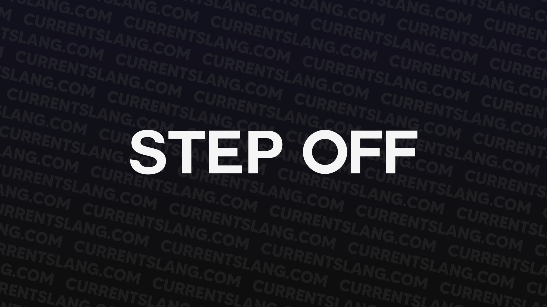 title image for Step off