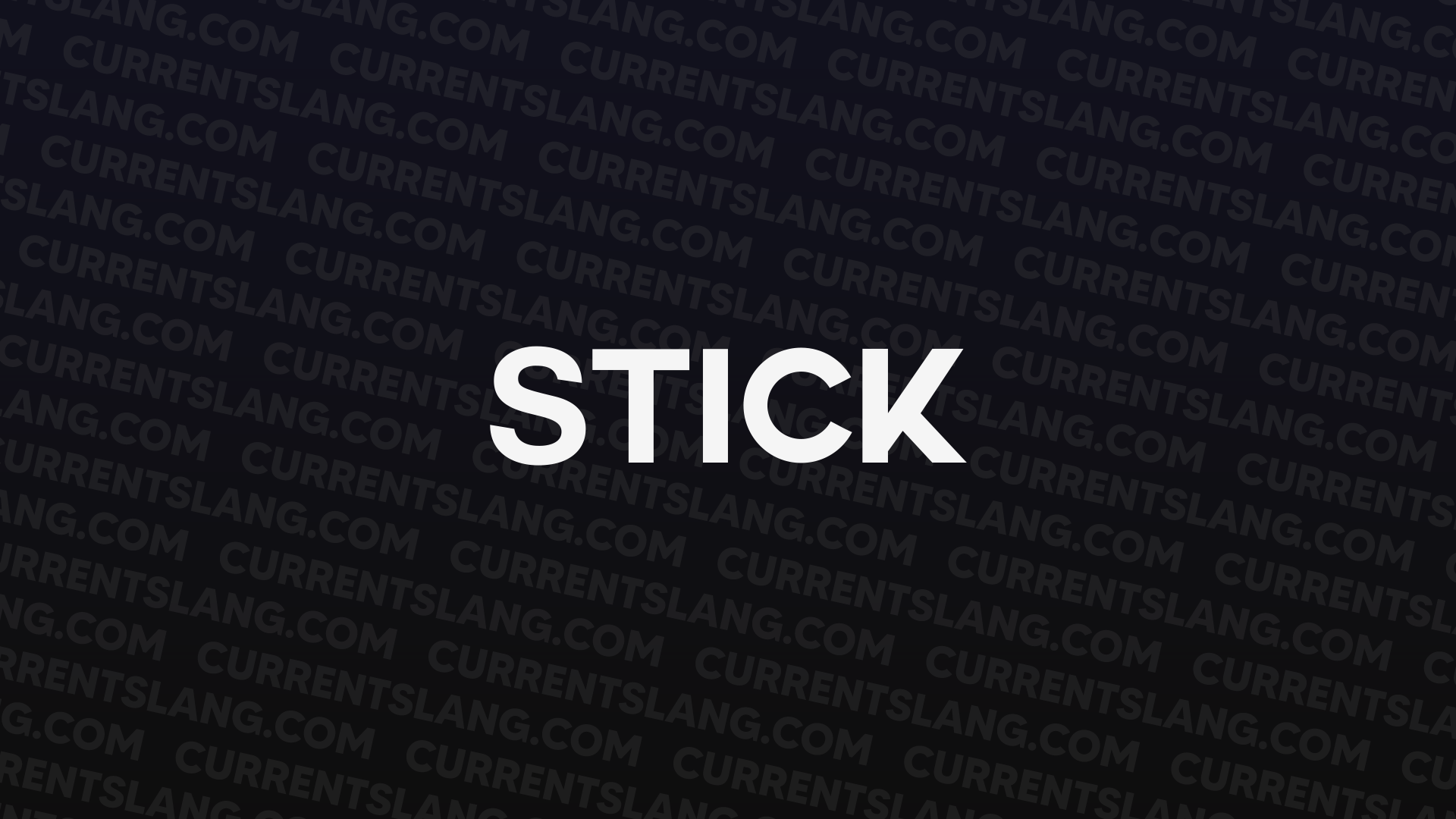 title image for stick