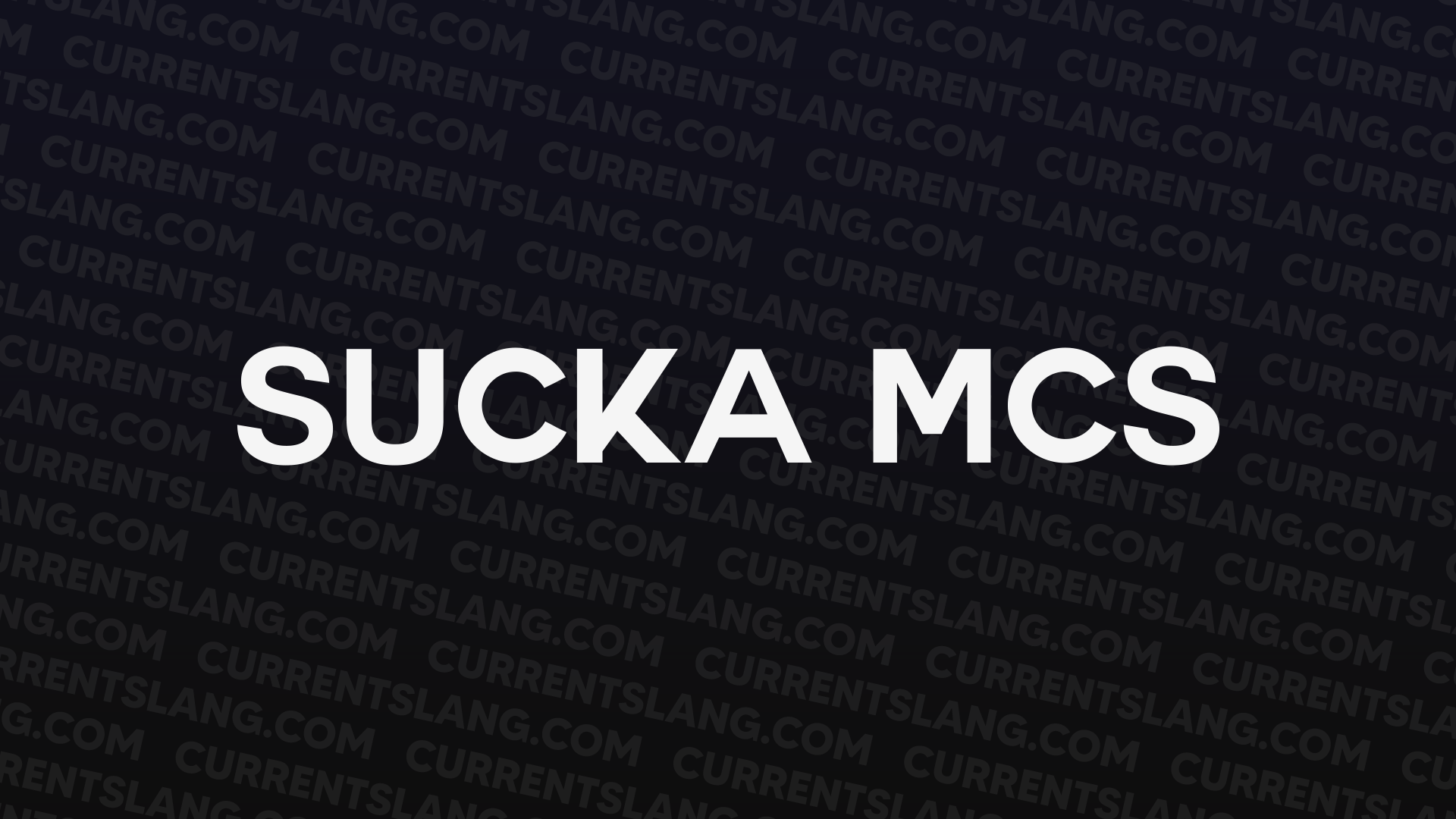 title image for Sucka MCs