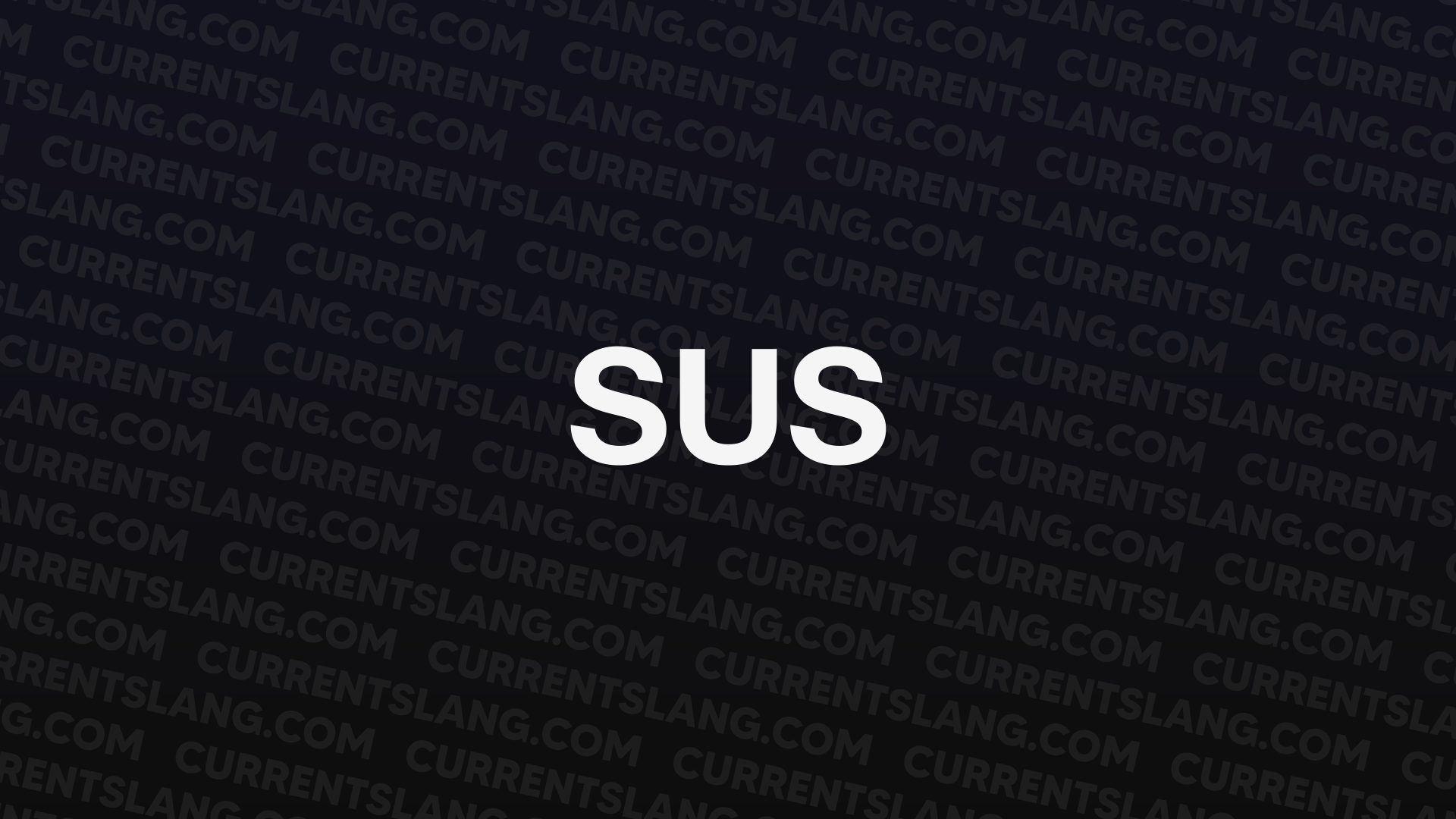 title image for Sus