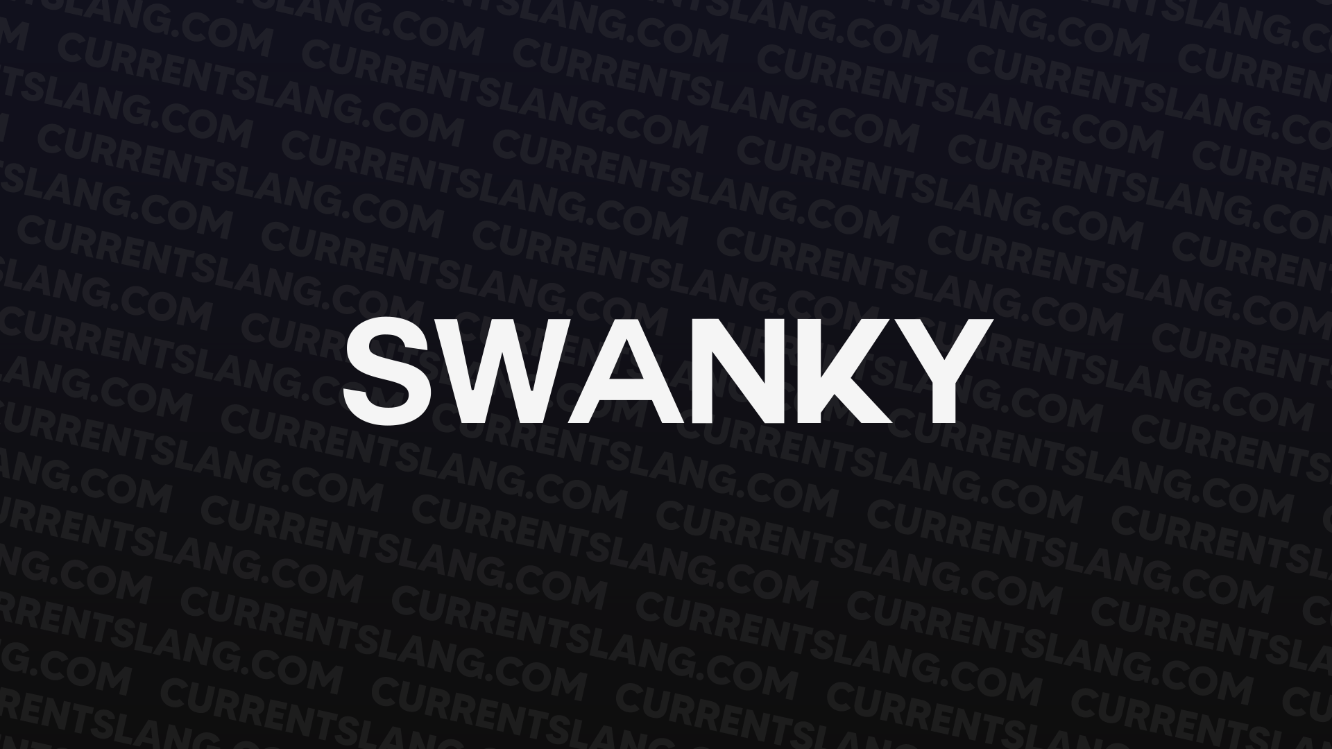 title image for swanky