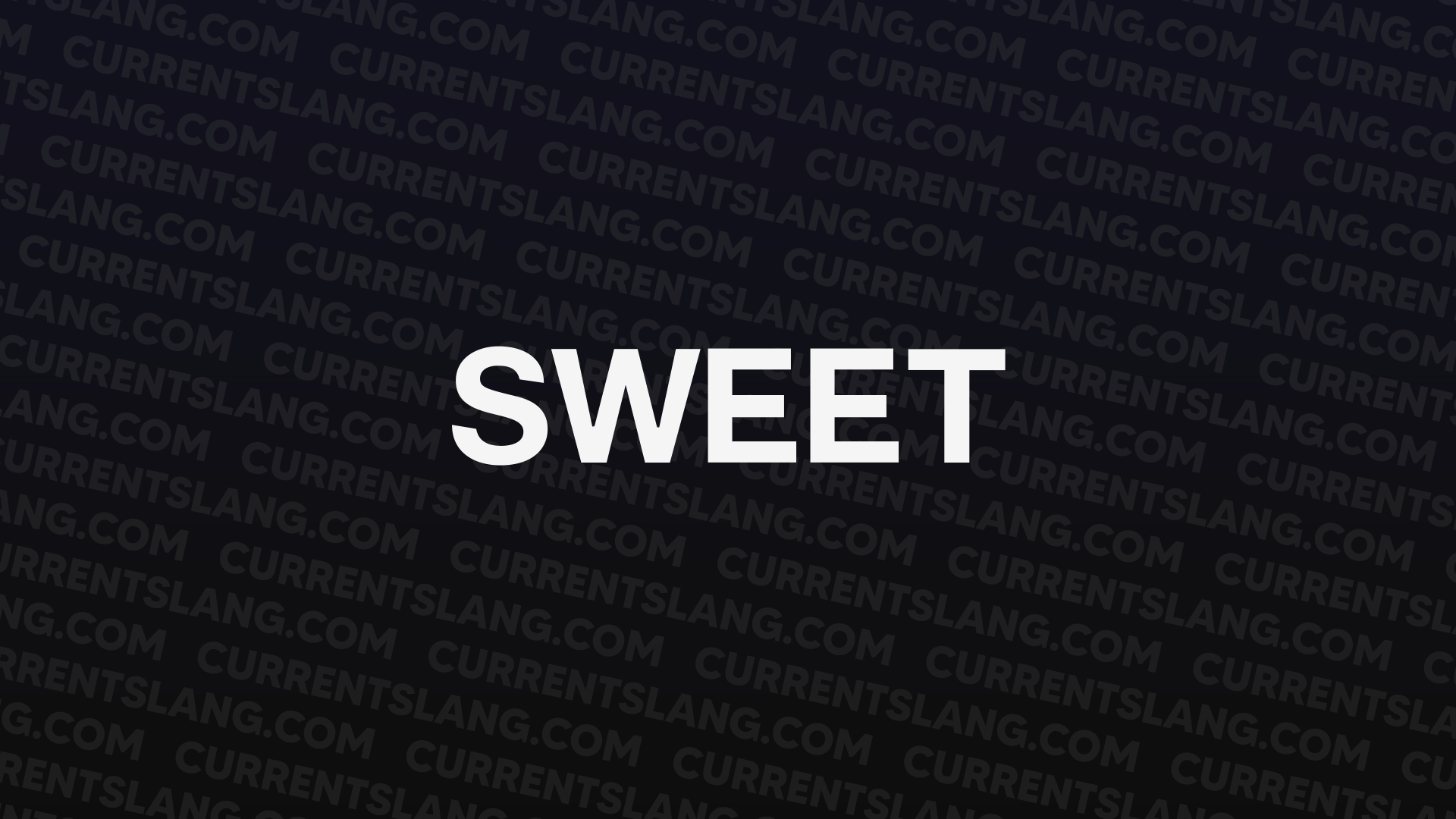 title image for sweet