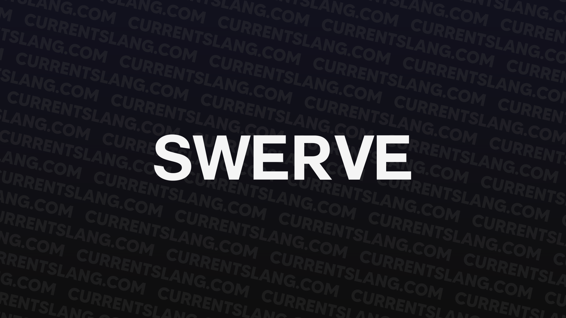 title image for Swerve